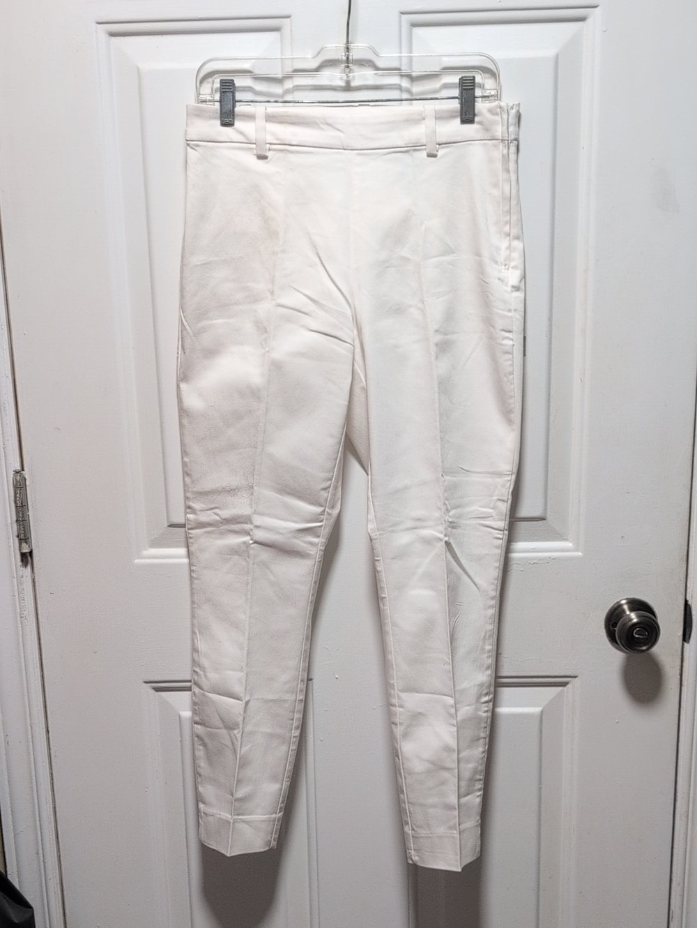 H&M White Straight Leg Tailored Pants